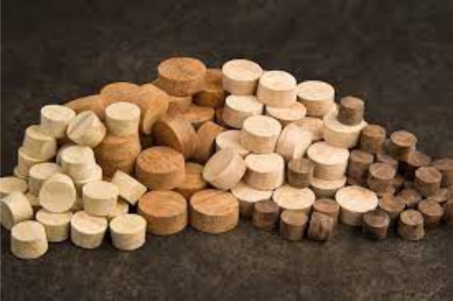 Wooden stair plugs